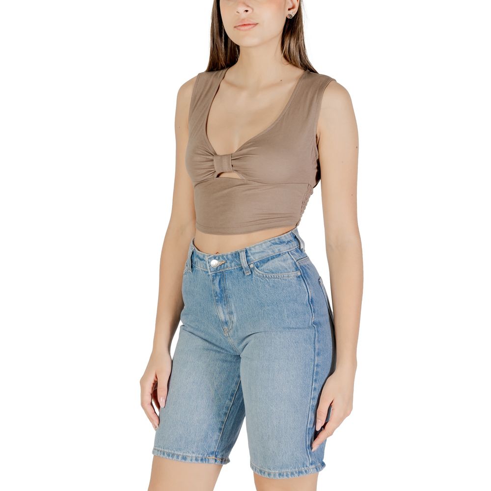 Brown Viscose Top