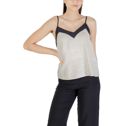 Beige Nylon Top