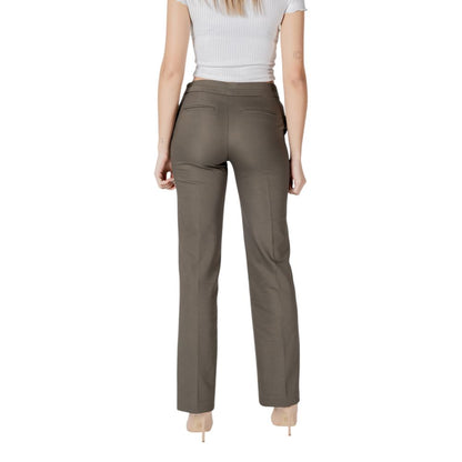 Bicolor Cotton Casual Pants