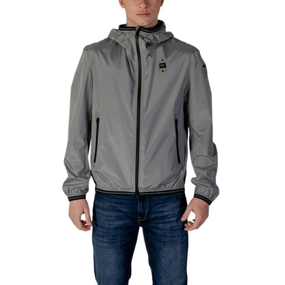 Gray Polyamide Jackets & Coat