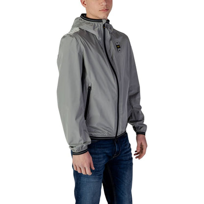 Gray Polyamide Jackets & Coat