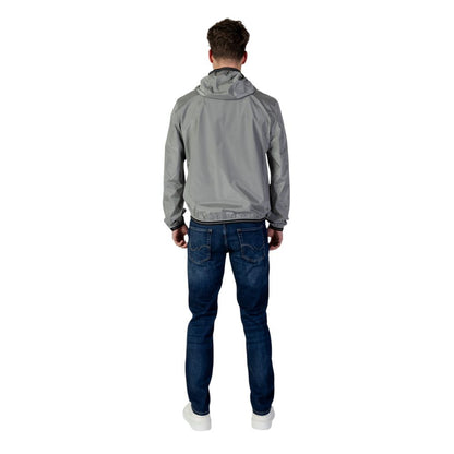 Gray Polyamide Jackets & Coat