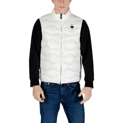 White Polyamide Sleveless Jacket