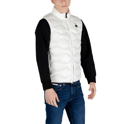 White Polyamide Sleveless Jacket