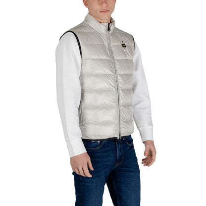 Gray Polyamide Sleveless Jacket