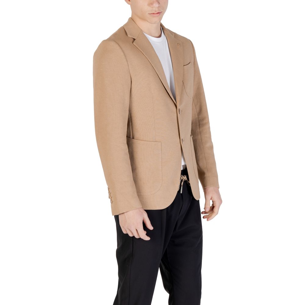 Beige Cotton Blazer