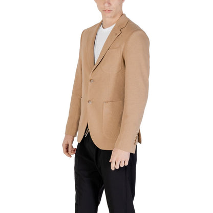 Beige Cotton Blazer