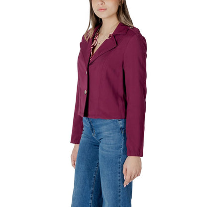 Purple Viscose Parka