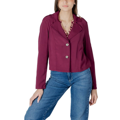 Purple Viscose Parka