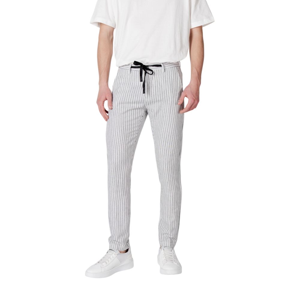 Black Linen Casual Pants