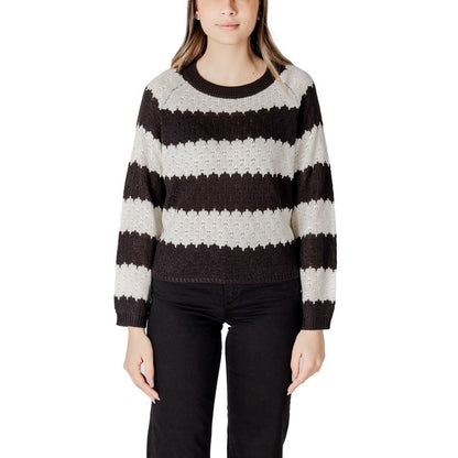 Black And White Marabou Sweatshirt