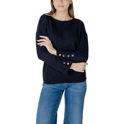 Blue Polyester Sweatshirt