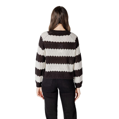 Black And White Marabou Sweatshirt