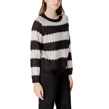 Black And White Marabou Sweatshirt