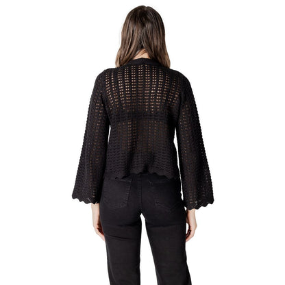 Black Cotton Cardigan