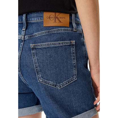 Blue Cotton Shorts