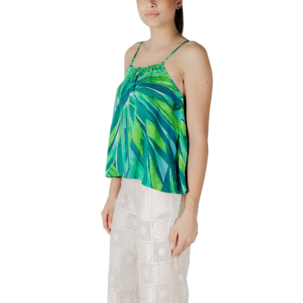 Green Viscose Tank Top
