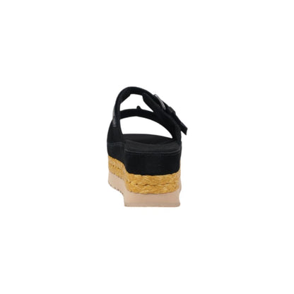 Black Suede Leather Sandal