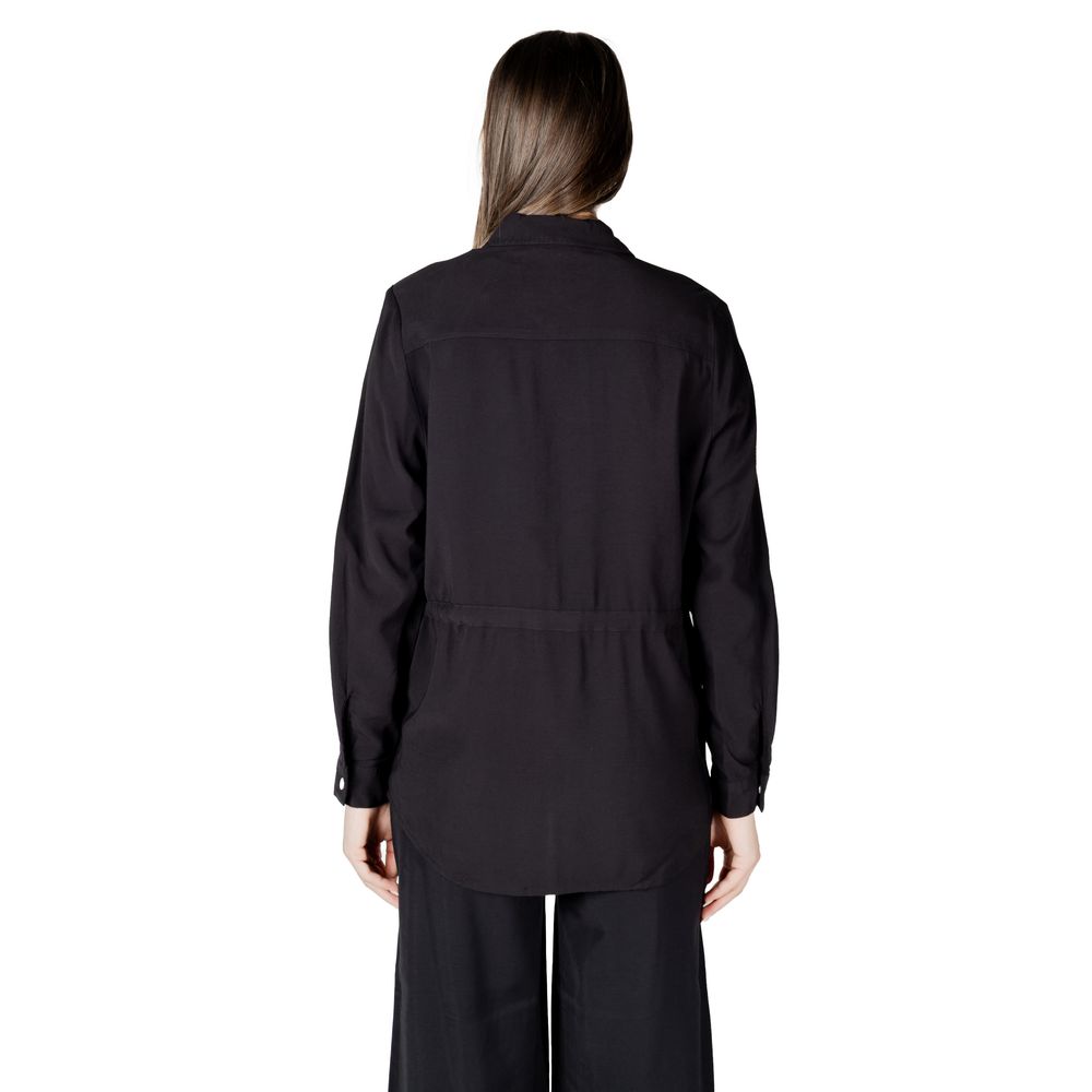 Black Viscose Blouse