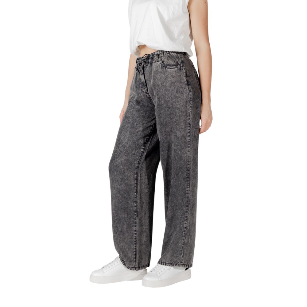 Black Lyocell Casual Pants