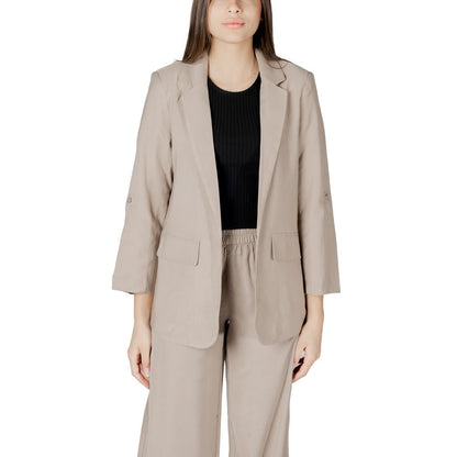 Beige Viscose Blazer
