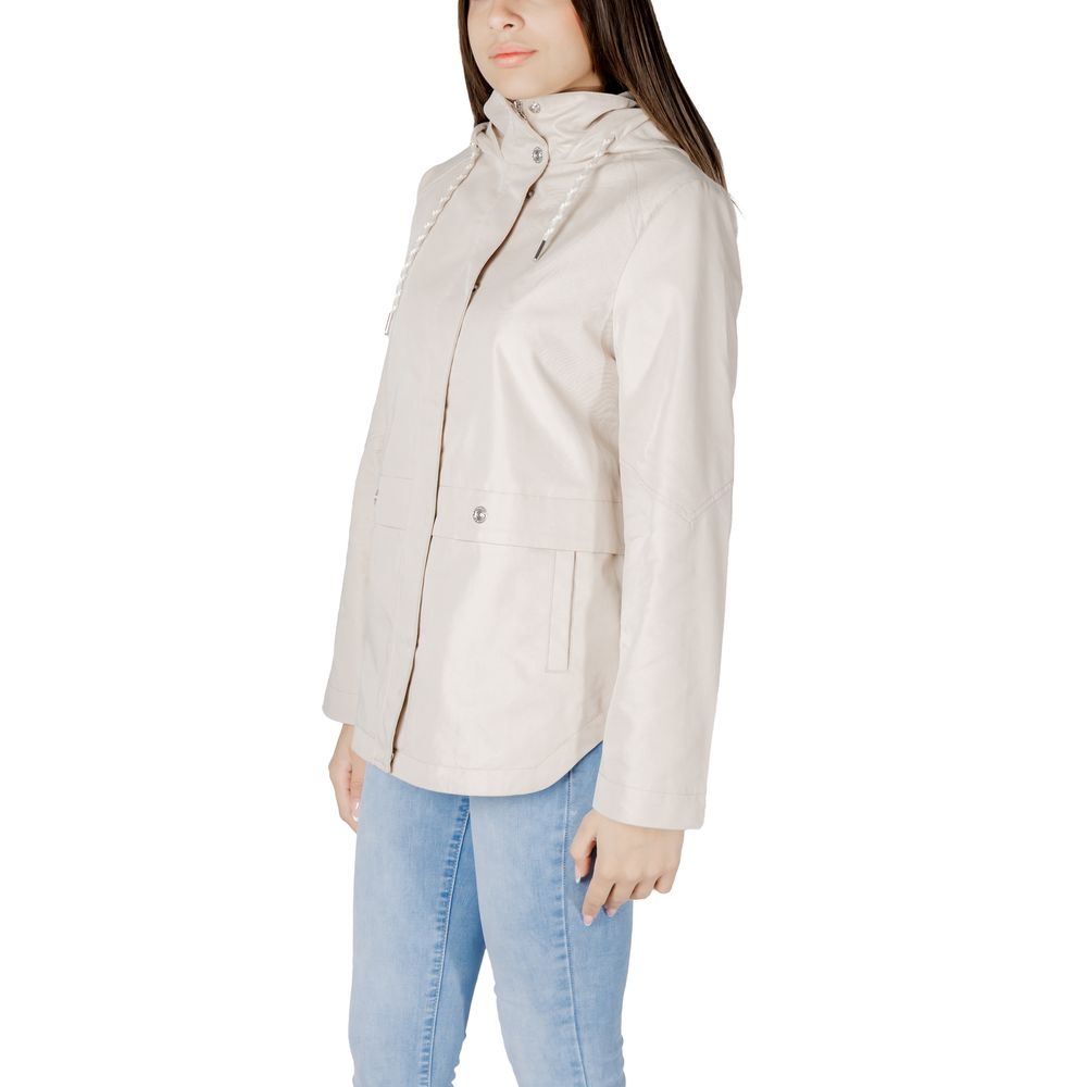 Beige Cotton Parka