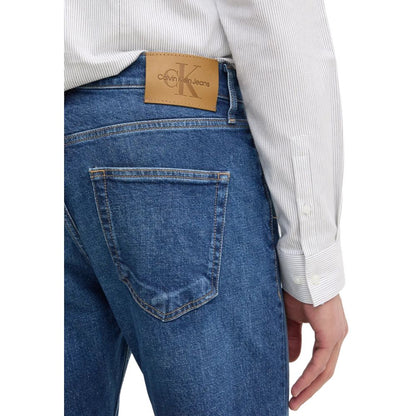 Blue Cotton Relaxed Fit Jeans
