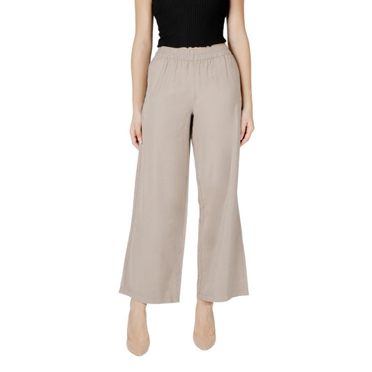 Beige Viscose Pant
