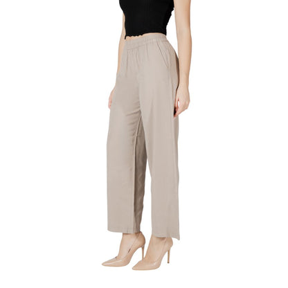 Beige Viscose Pant