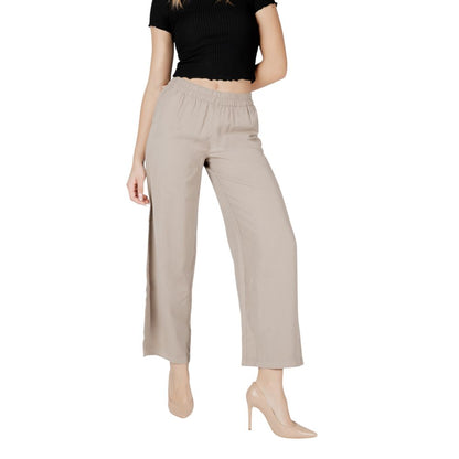 Beige Viscose Pant