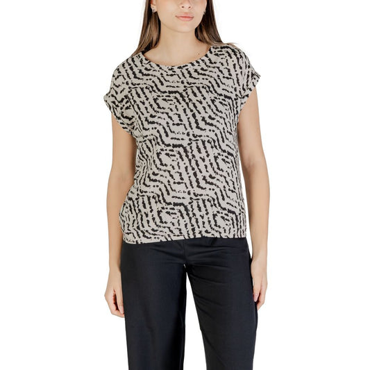 Beige Viscose Blouse