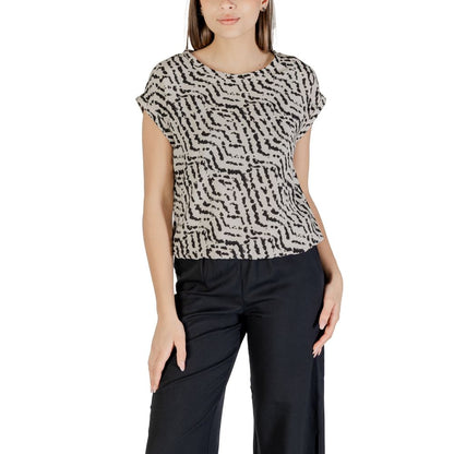 Beige Viscose Blouse