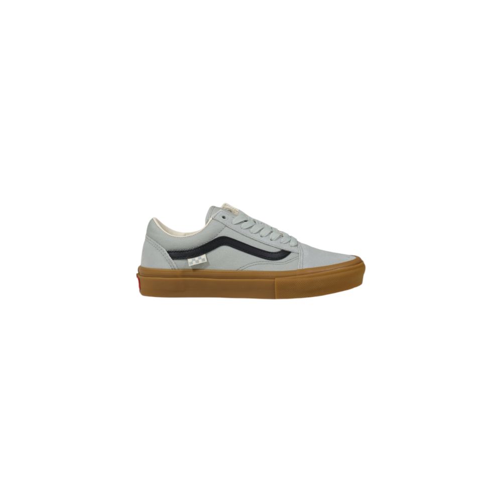Gray Suede Leather Low Top Sneakers