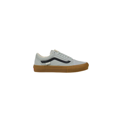 Gray Suede Leather Low Top Sneakers