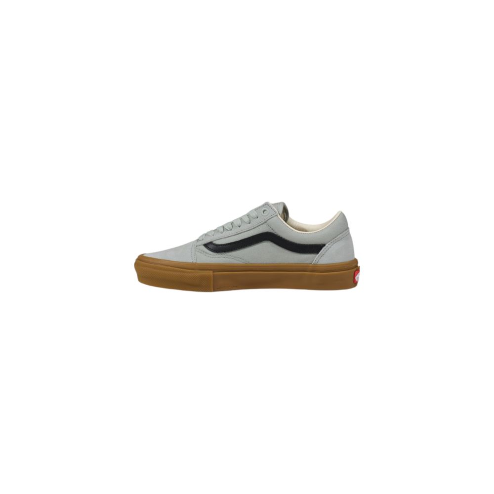 Gray Suede Leather Low Top Sneakers