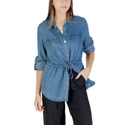 Blue Tencel Blouse