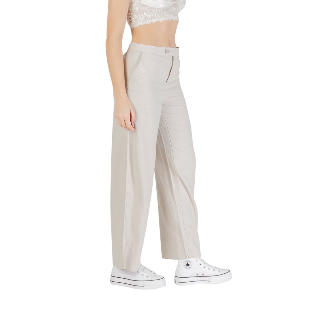 Beige Viscose Pant