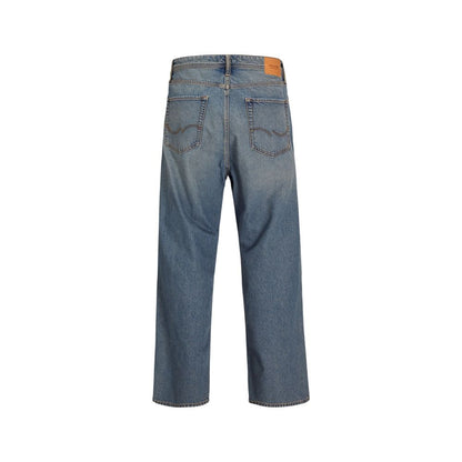 Blue Cotton Relaxed Fit Jeans