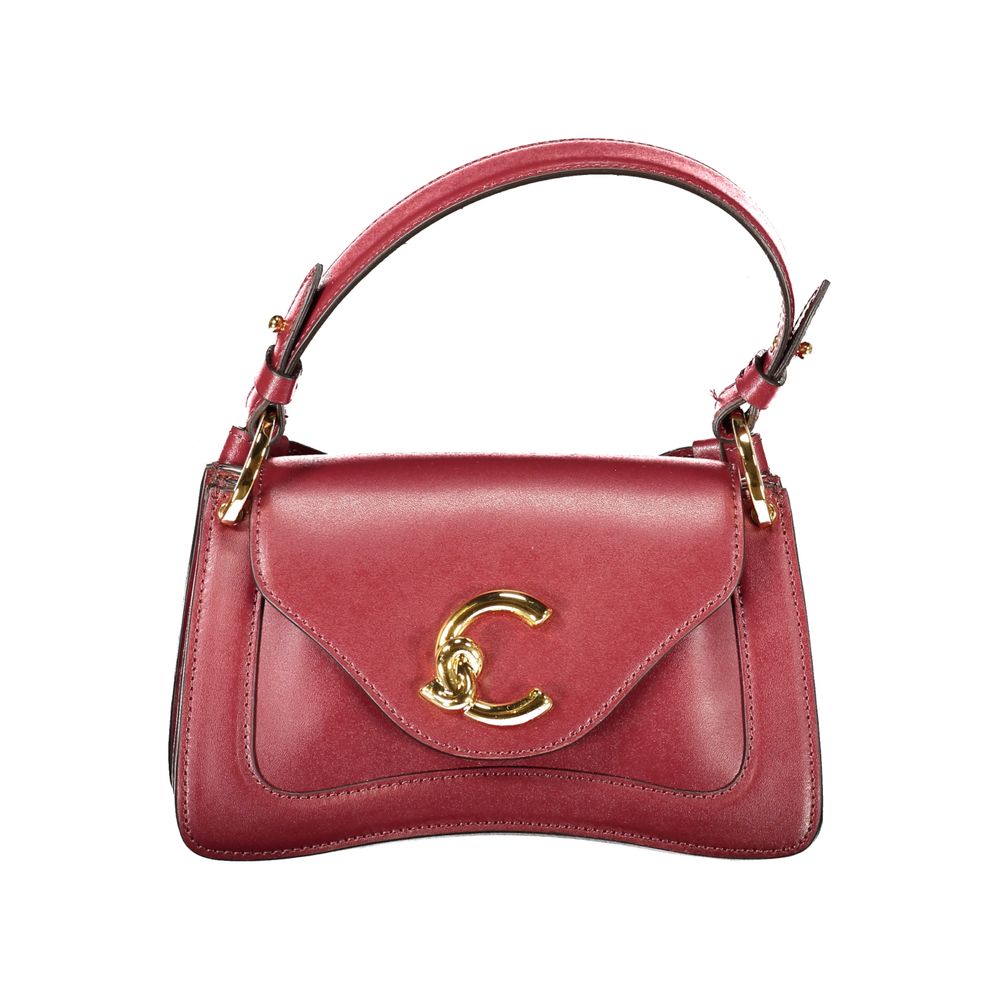 Red Leather Women Handbag