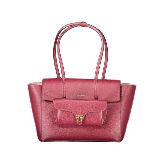 Red Leather Women Handbag