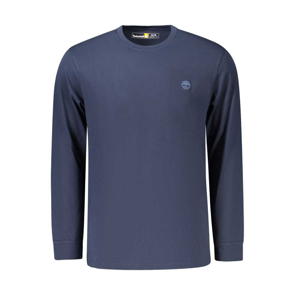 Blue Cotton Men T-Shirt