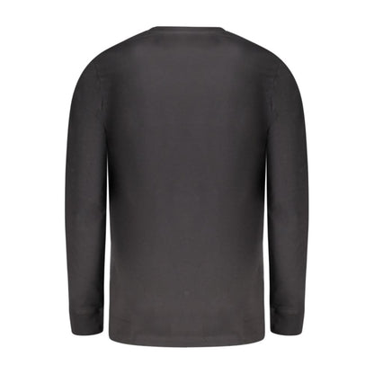 Black Cotton Men T-Shirt