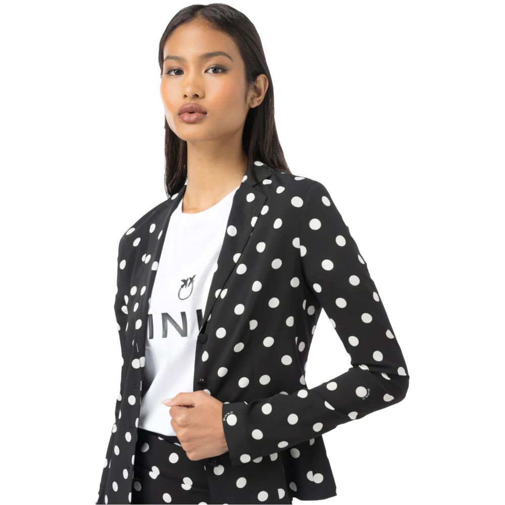 Black Viscose Women Blazer