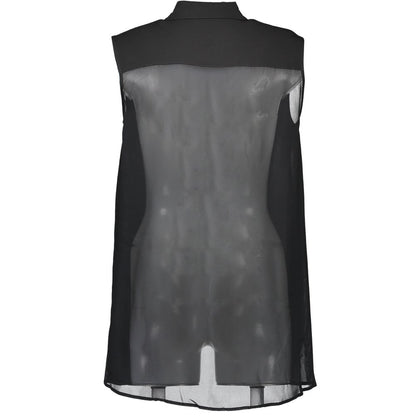 Black Viscose Women's Shirt