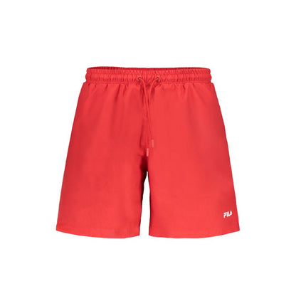 Rosso Polyester Men's Swim Boxer