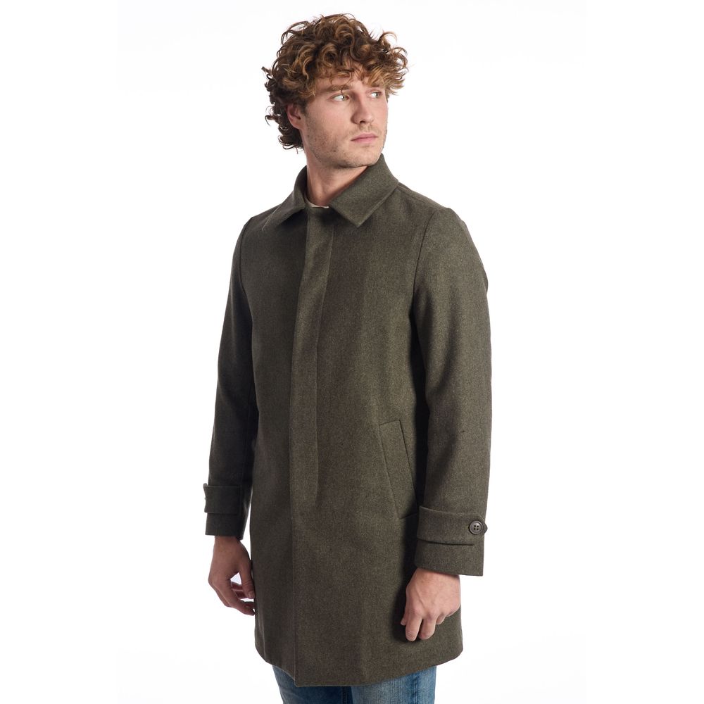 Green Wool Men's Jacket
