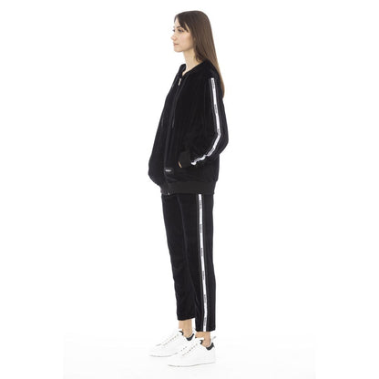 Black Cotton Women Sweater