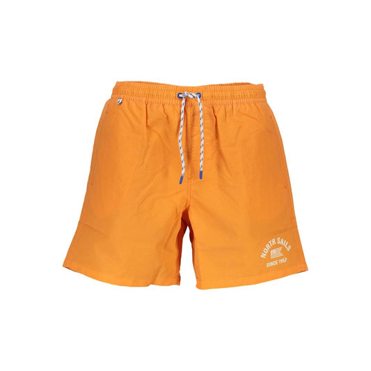 Orange Polyester Swimwear