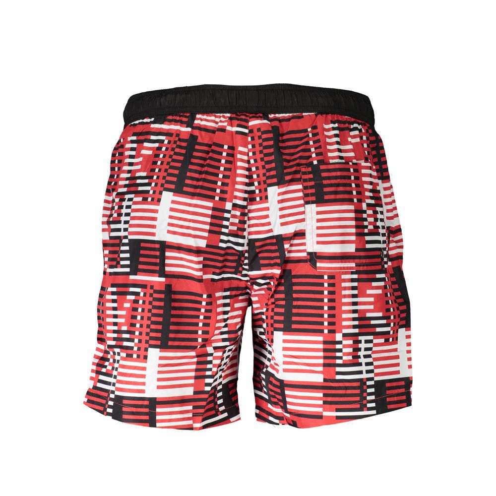 Red Polyester Swimwear