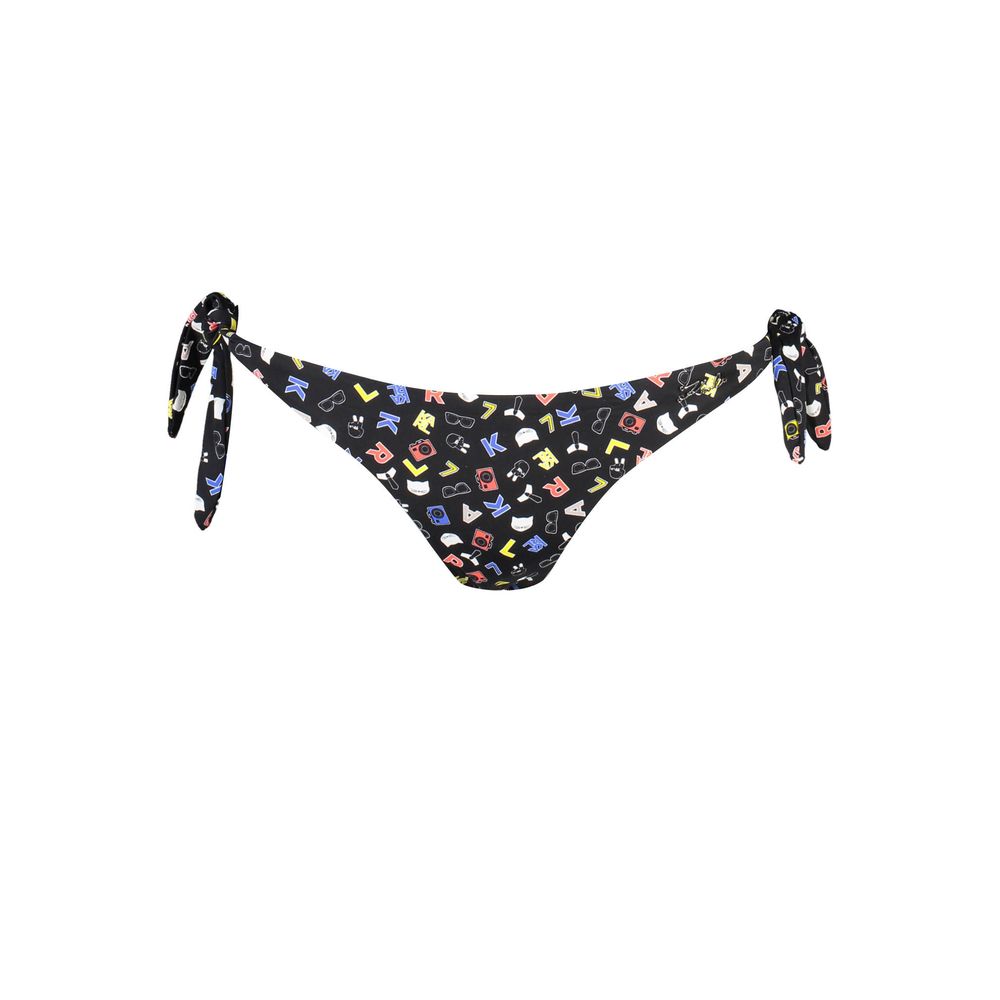 Black Poliammide Women's Swim Briefs